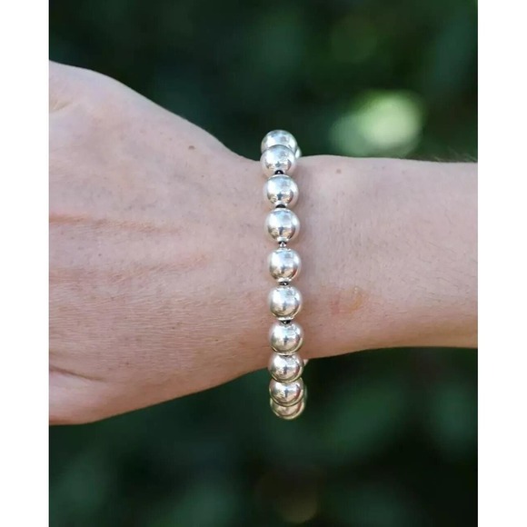 Tiffany & Co. Jewelry - Tiffany & Co. Sterling Silver 10mm Ball Bead Beaded Hardwear‎ 7 3/8" Bracelet